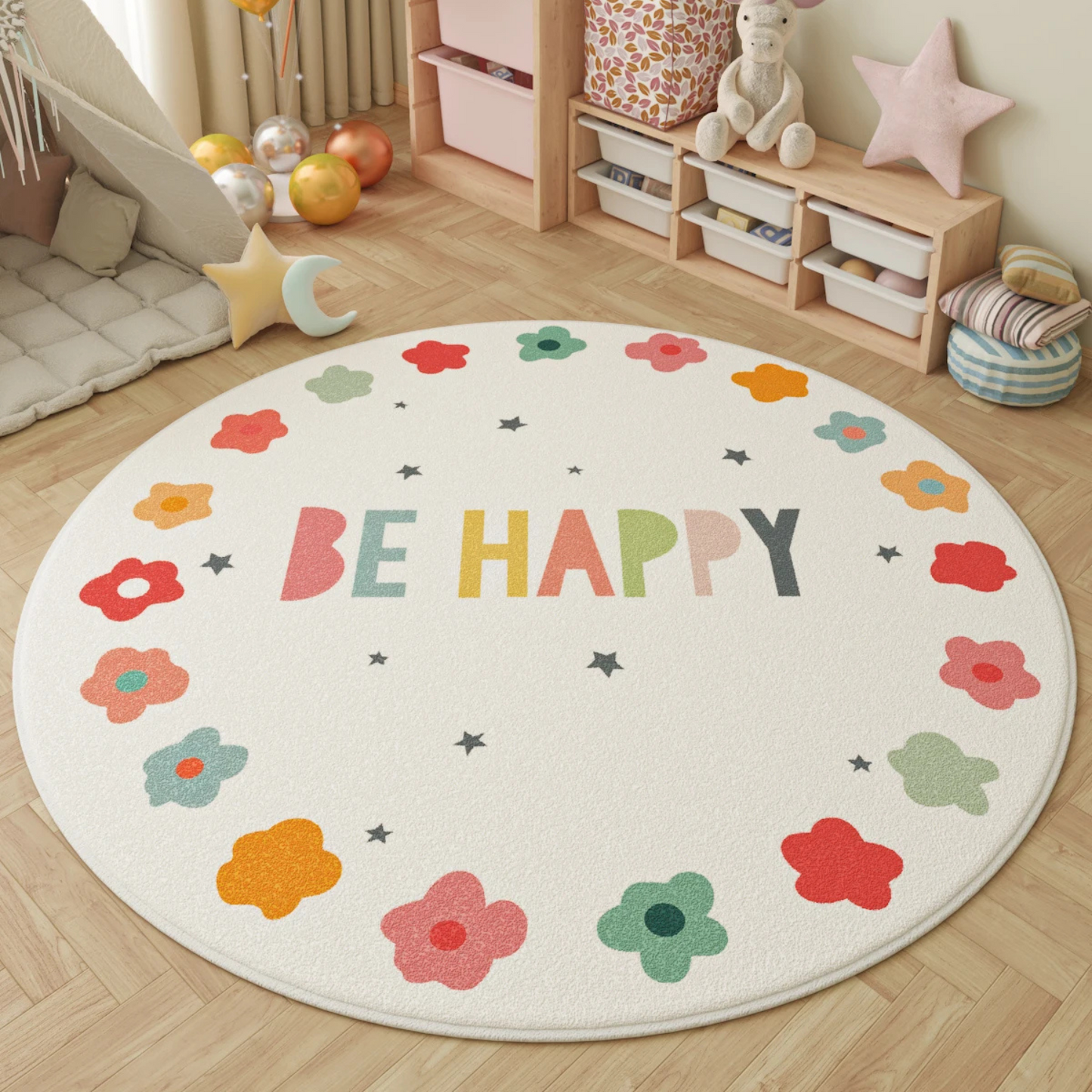 Cartoon Style Round Carpet