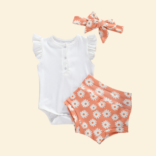 Toddler Summer Babysuits - Three Piece Set