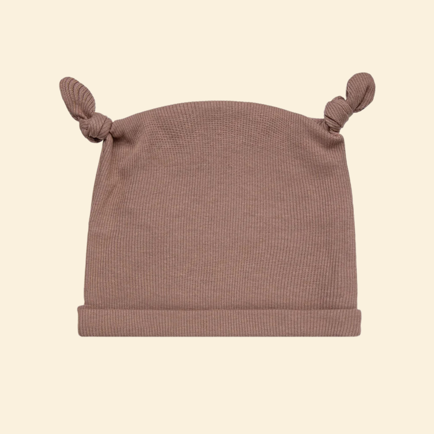 Elastic Ribbed Baby Beanie Hat
