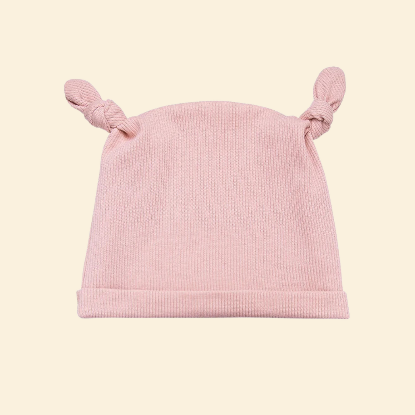 Elastic Ribbed Baby Beanie Hat