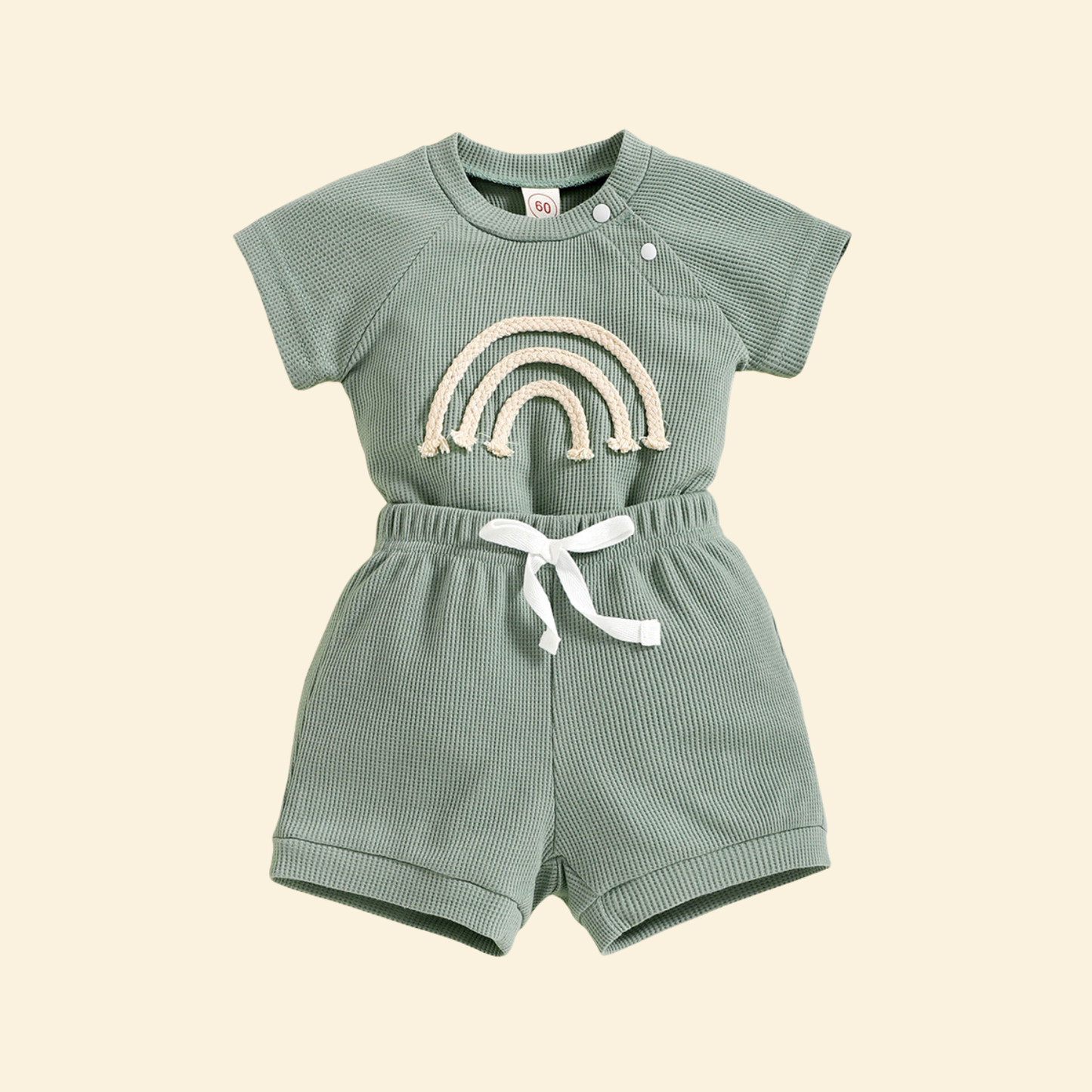 Two-Piece Rainbow Summer Clothing Set