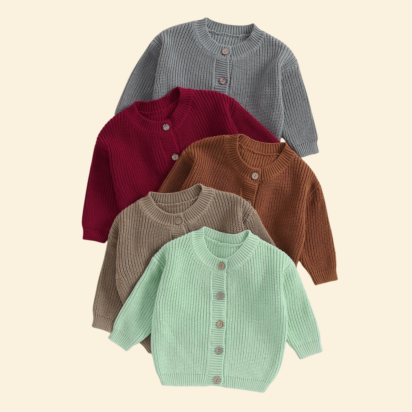 Knitted Casual Long Sleeve Cardigan