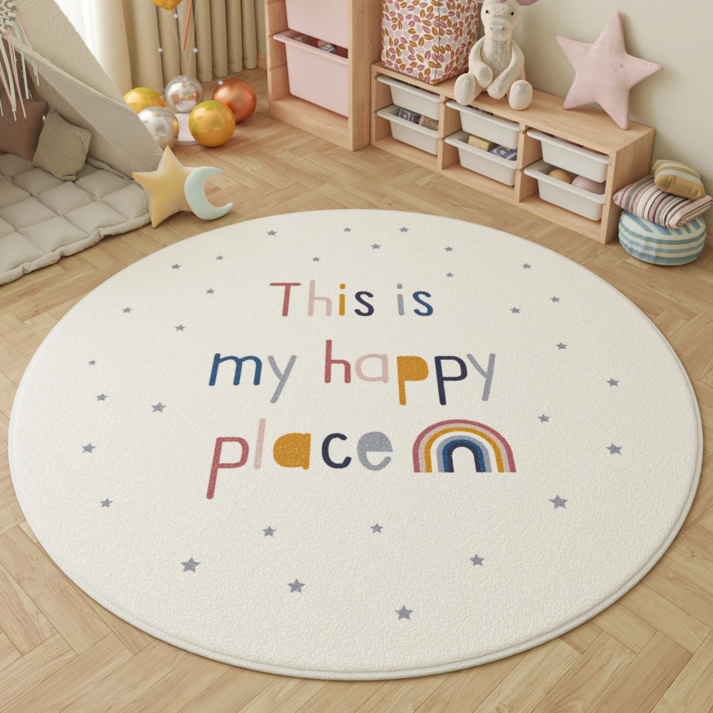 Cartoon Style Round Carpet
