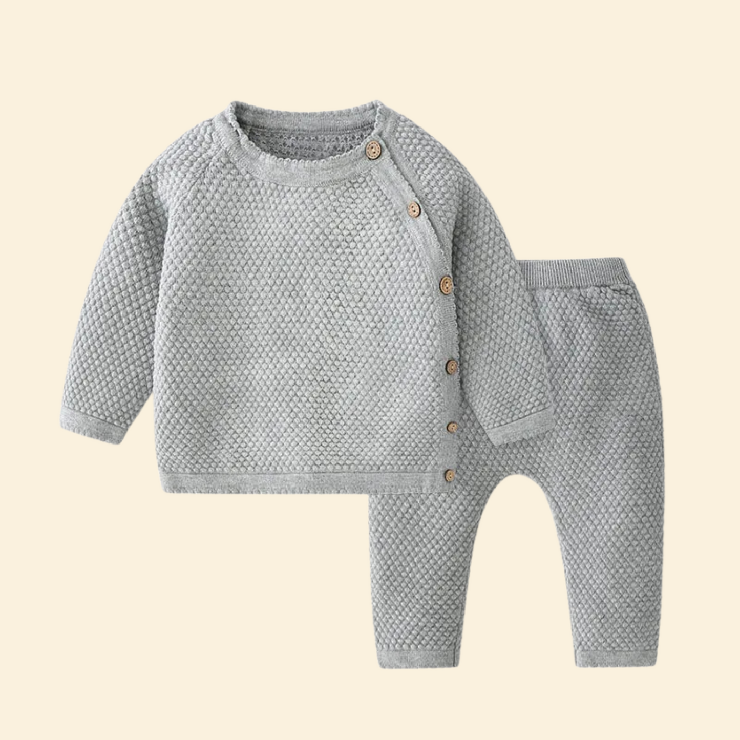Knitted Baby Pajamas Set