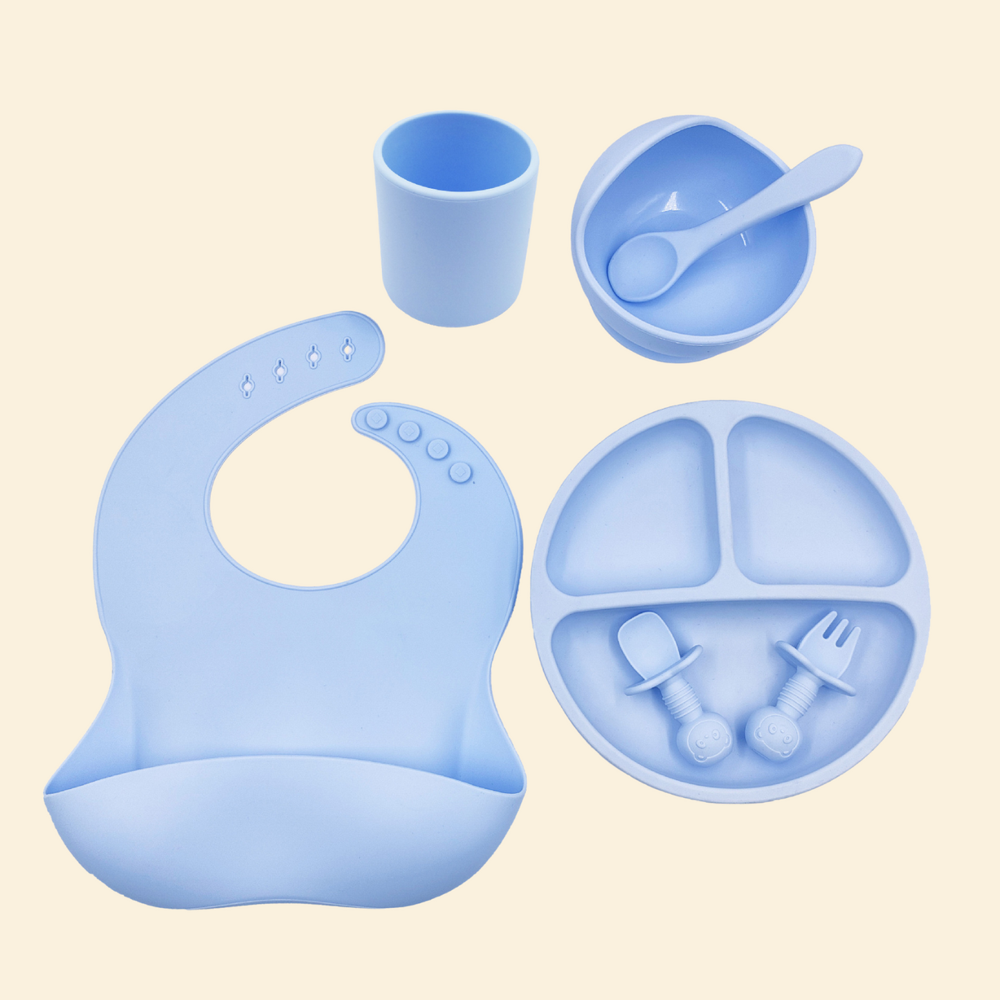 Set per il primo pasto in silicone