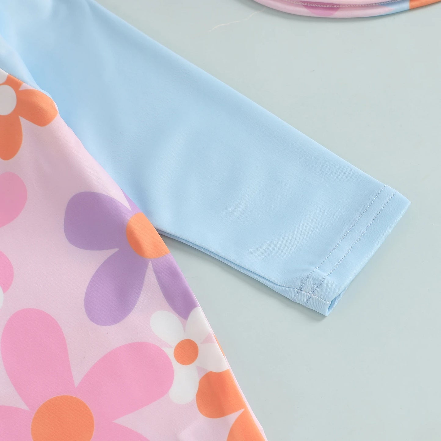 Floreal Long Sleeve Swimsuit & Sunhat