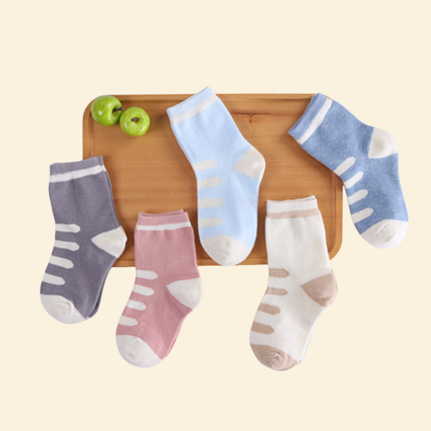 Baby Middle Leg Socks - 5 pairs