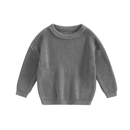 Knitted Casual Long Sleeve Pullover