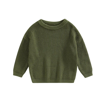 Knitted Casual Long Sleeve Pullover