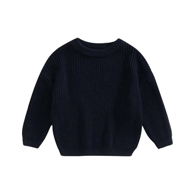 Knitted Casual Long Sleeve Pullover