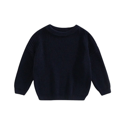 Knitted Casual Long Sleeve Pullover