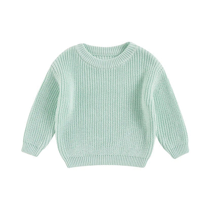 Knitted Casual Long Sleeve Pullover