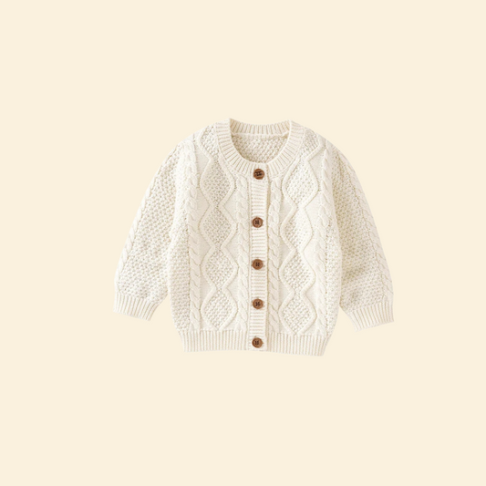 Knitted Casual Baby Cardigan