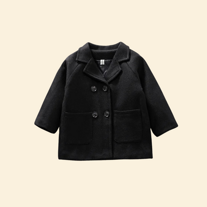 Baby Winter Long Sleeve Warm Jacket With Double Breasted