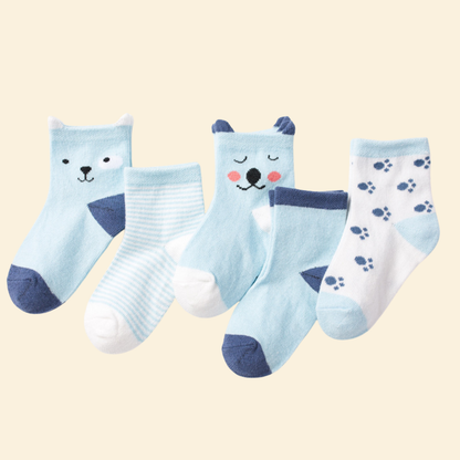 Baby Middle Leg Socks - 5 pairs