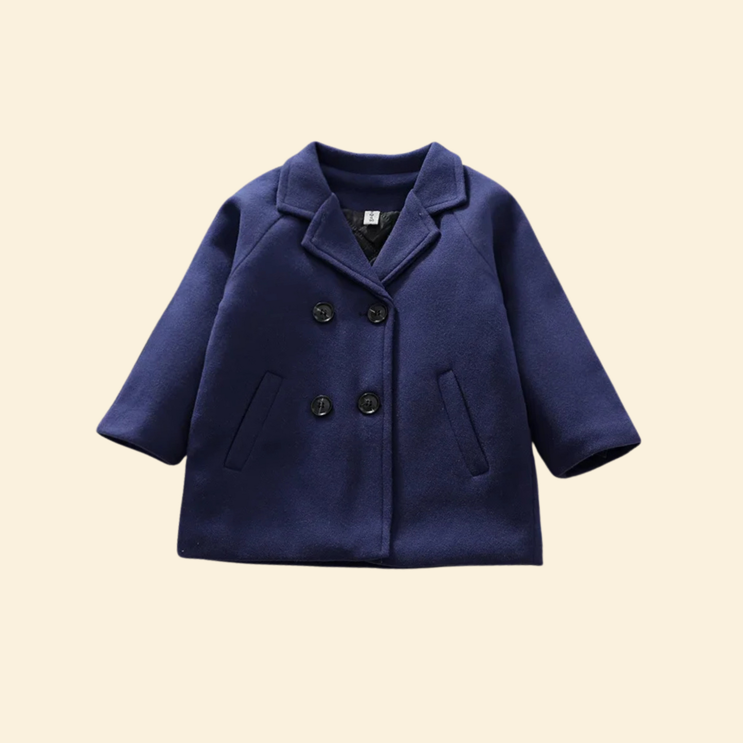 Baby Winter Long Sleeve Warm Jacket With Double Breasted