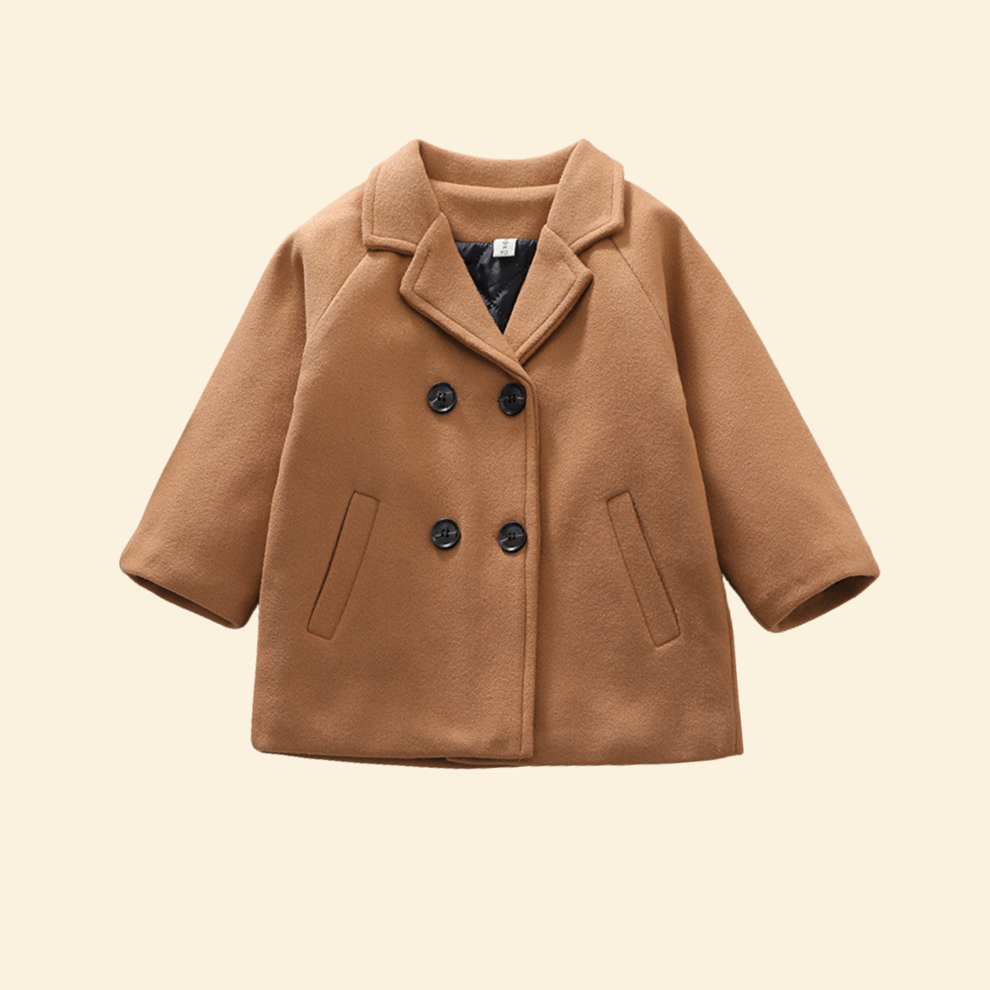 Baby Winter Long Sleeve Warm Jacket With Double Breasted