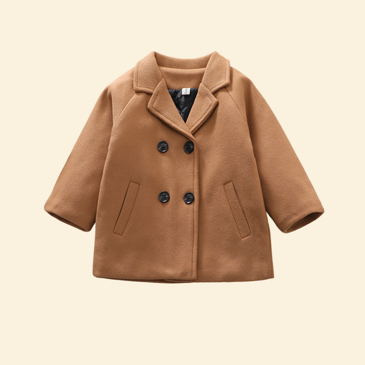 Baby Winter Long Sleeve Warm Jacket With Double Breasted