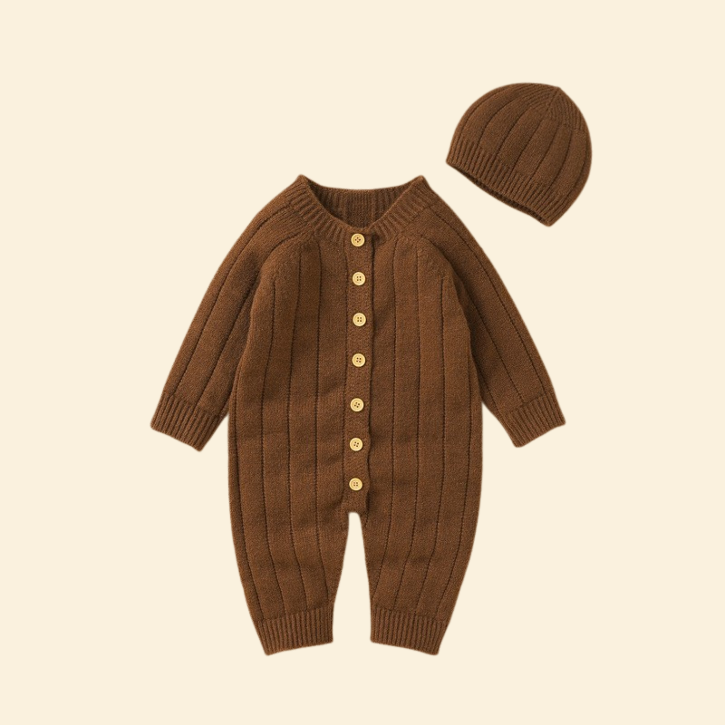 Baby Knitted Kit Rompers & Hat