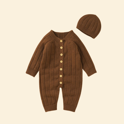 Baby Knitted Kit Rompers & Hat