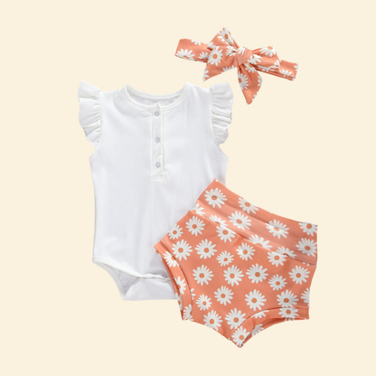 Toddler Summer Babysuits - Three Piece Set
