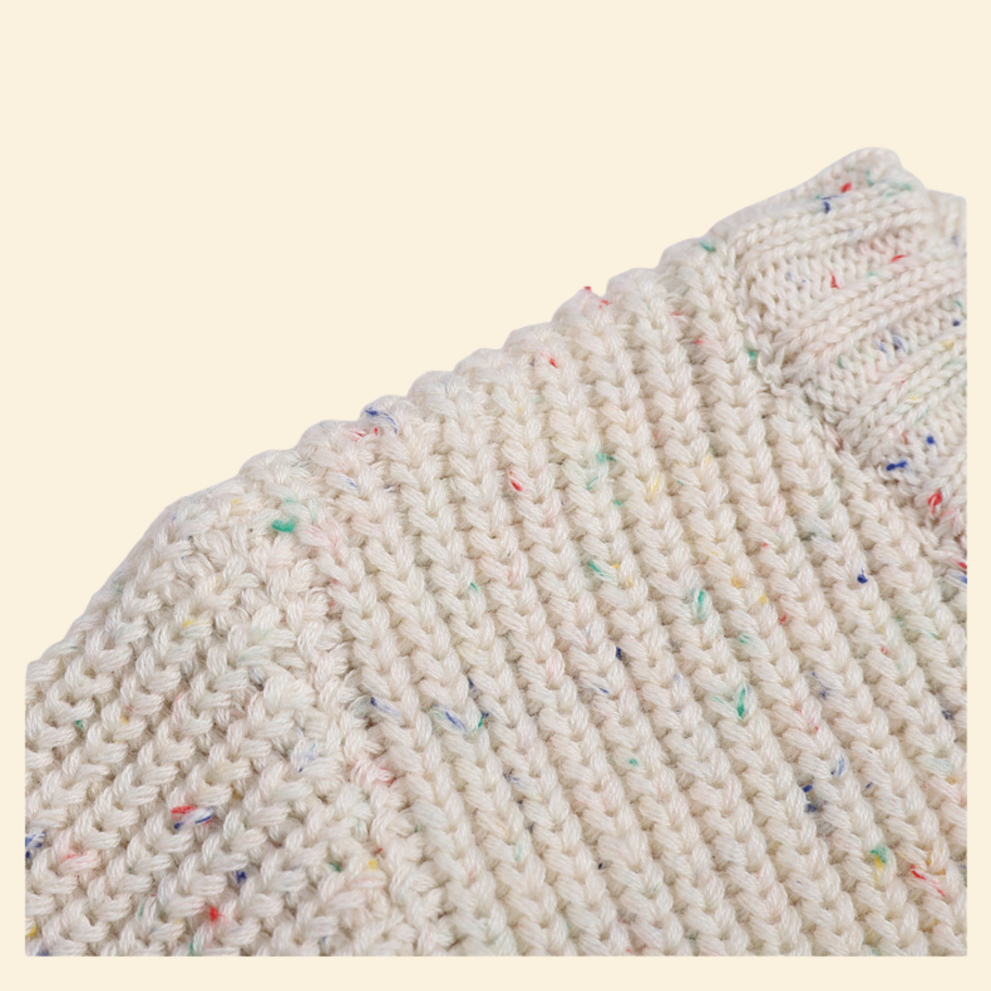 Knitted Casual Long Sleeve Pullover With Colored Dots