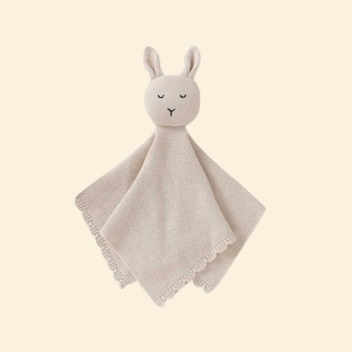 Knitted Cotton Rabbit Doudou