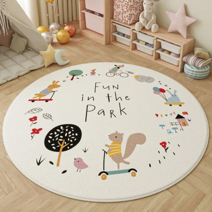 Cartoon Style Round Carpet