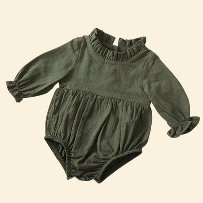 Romper Cotton Long Flying Sleeves