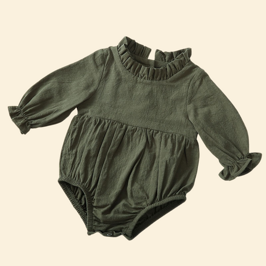Romper Cotton Long Flying Sleeves