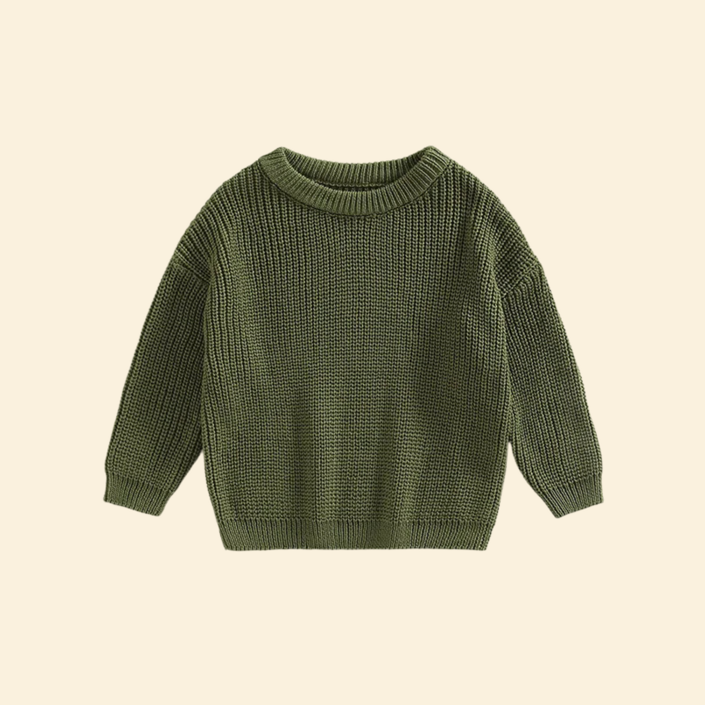 Baby Knitted Long Sleeve Cotton Pullover