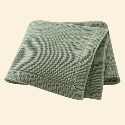 All Seasons Cotton Knitted Baby Blanket
