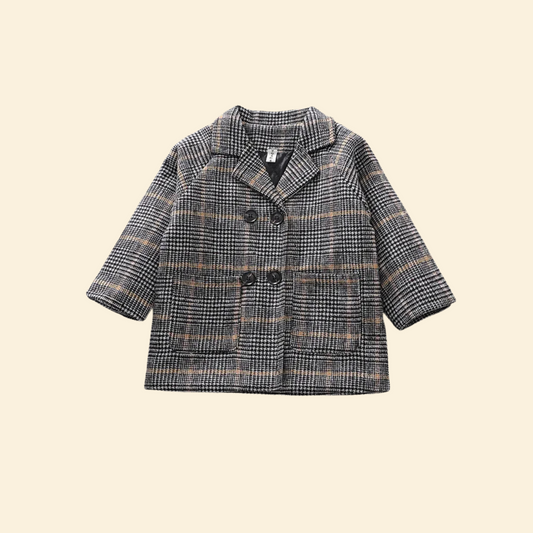 Baby Winter Long Sleeve Warm Jacket With Double Breasted