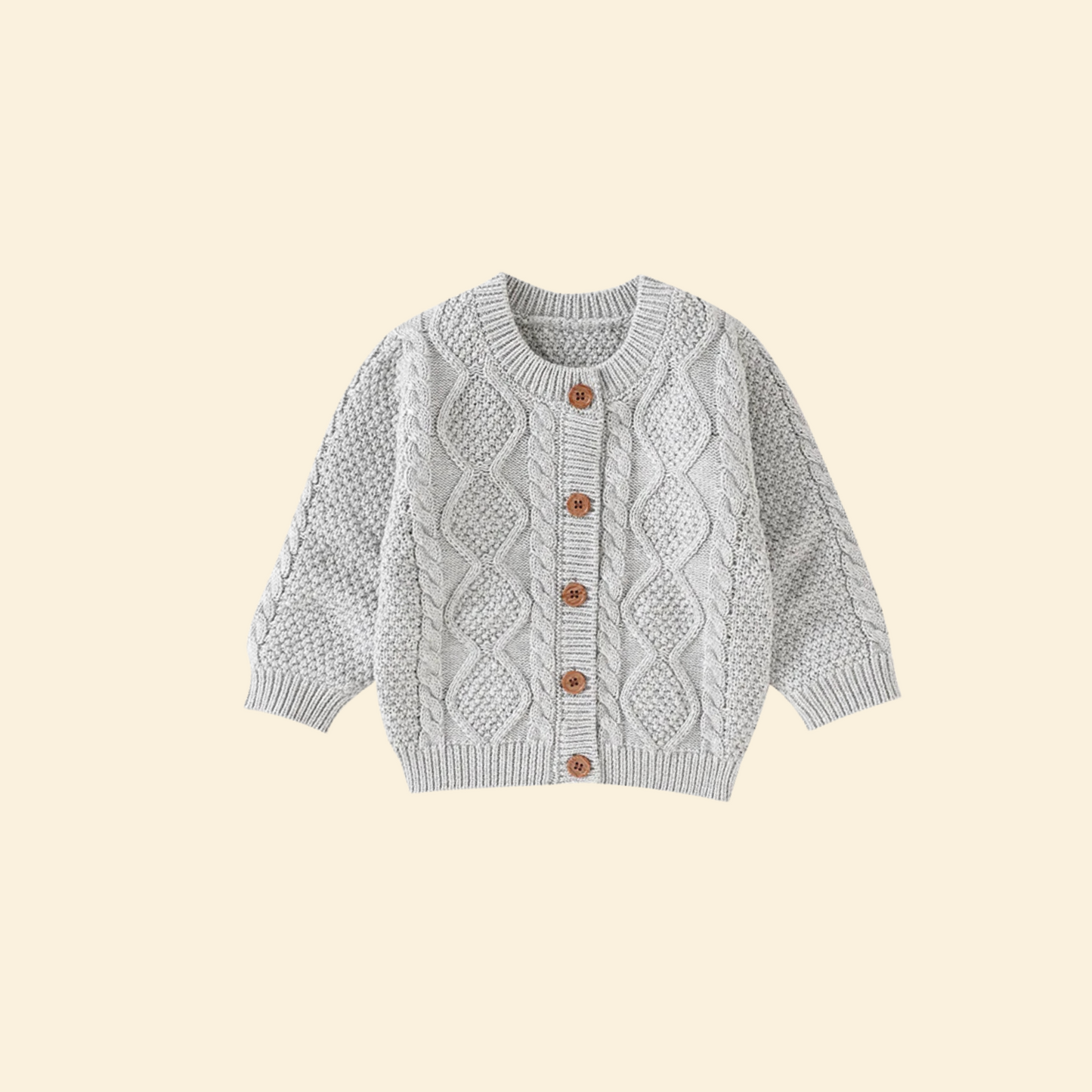 Knitted Casual Baby Cardigan