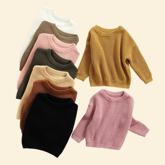 Knitted Casual Long Sleeve Pullover
