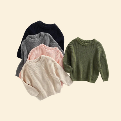 Baby Knitted Long Sleeve Cotton Pullover