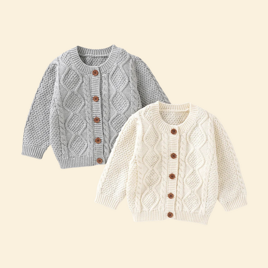 Knitted Casual Baby Cardigan