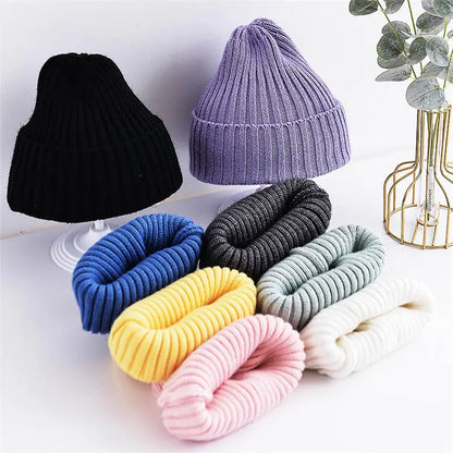 Baby Ribbed Knitted Beanie Hat