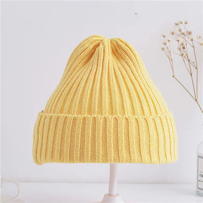 Baby Ribbed Knitted Beanie Hat