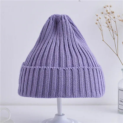 Baby Ribbed Knitted Beanie Hat