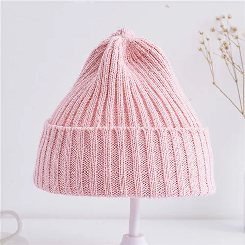 Baby Ribbed Knitted Beanie Hat