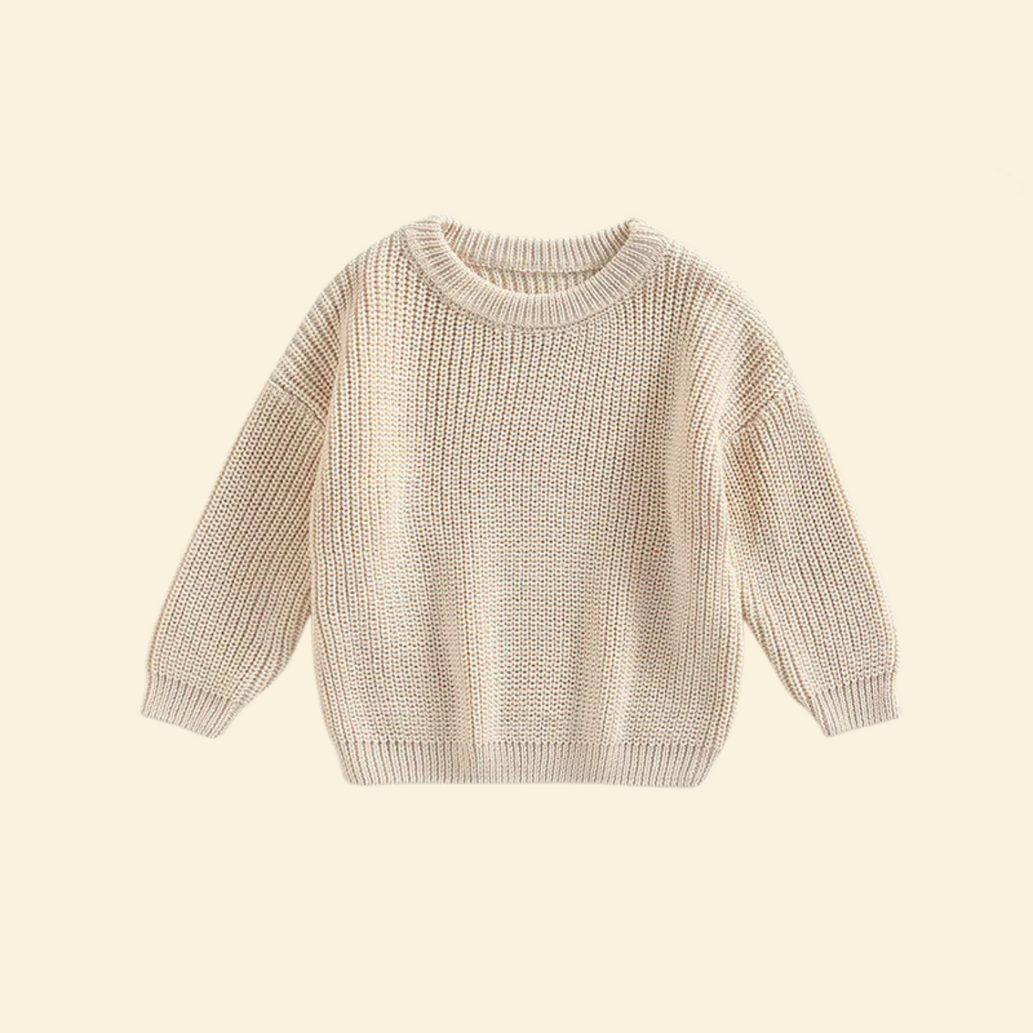 Baby Knitted Long Sleeve Cotton Pullover