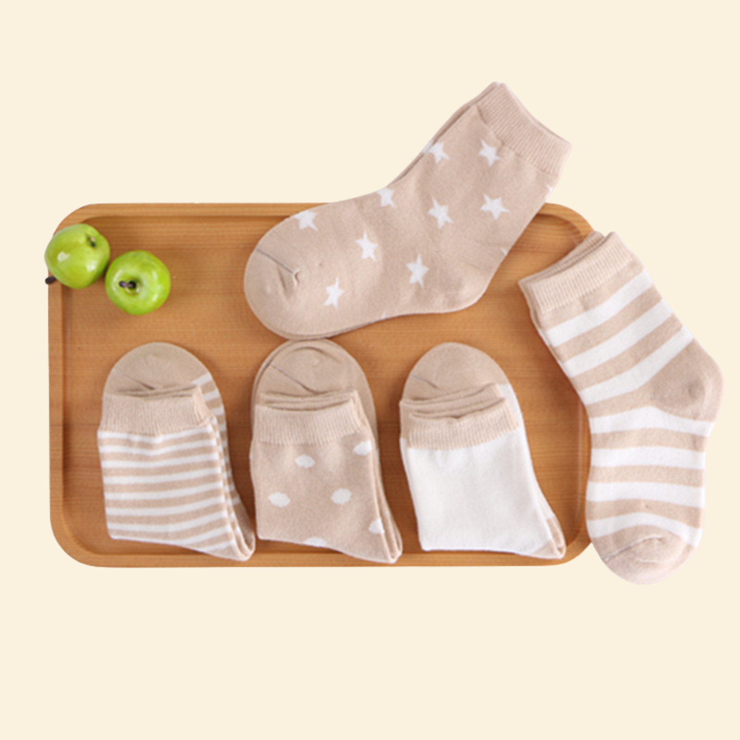 Baby Middle Leg Socks - 5 pairs