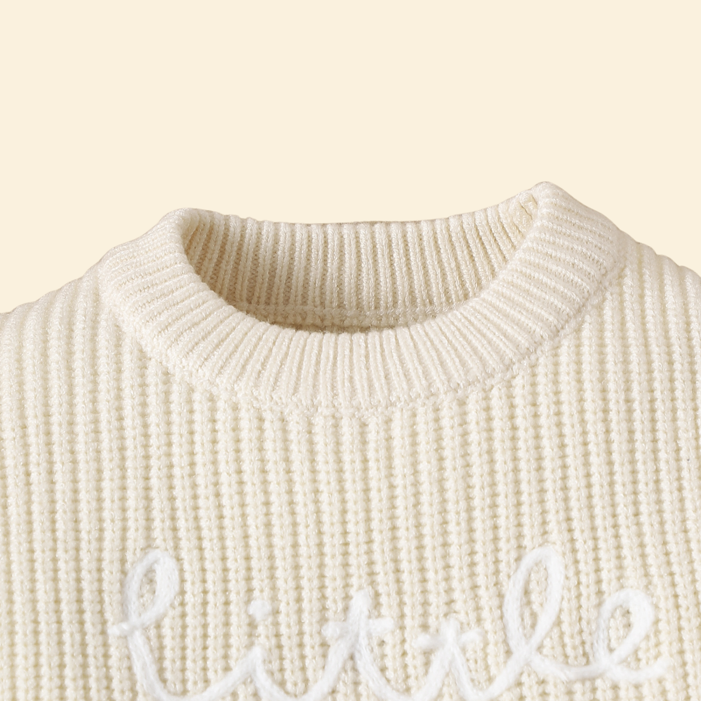 Knitted Casual Long Sleeve Pullover "Little Brother"