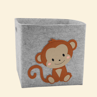 Fabric Storage Organizer Box With Handle For Toys & Clothes
