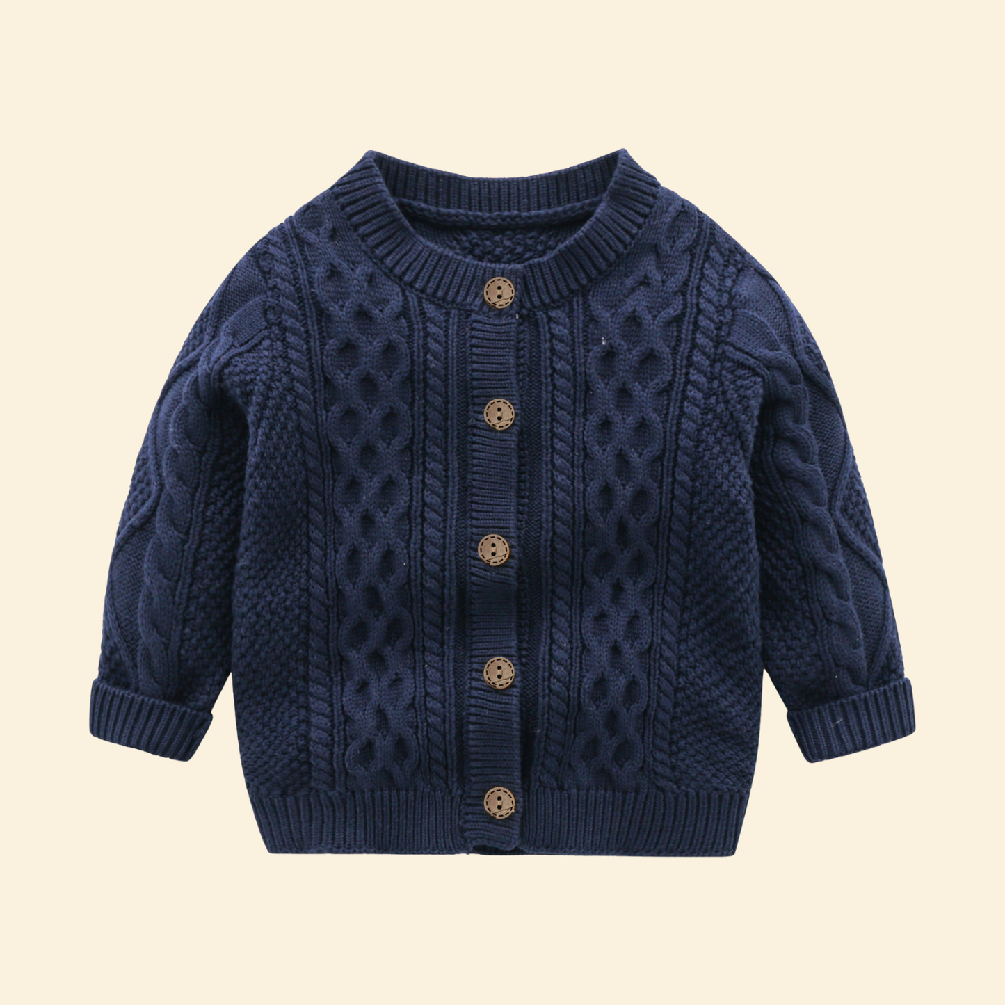 Knitted Casual British Style Cardigan
