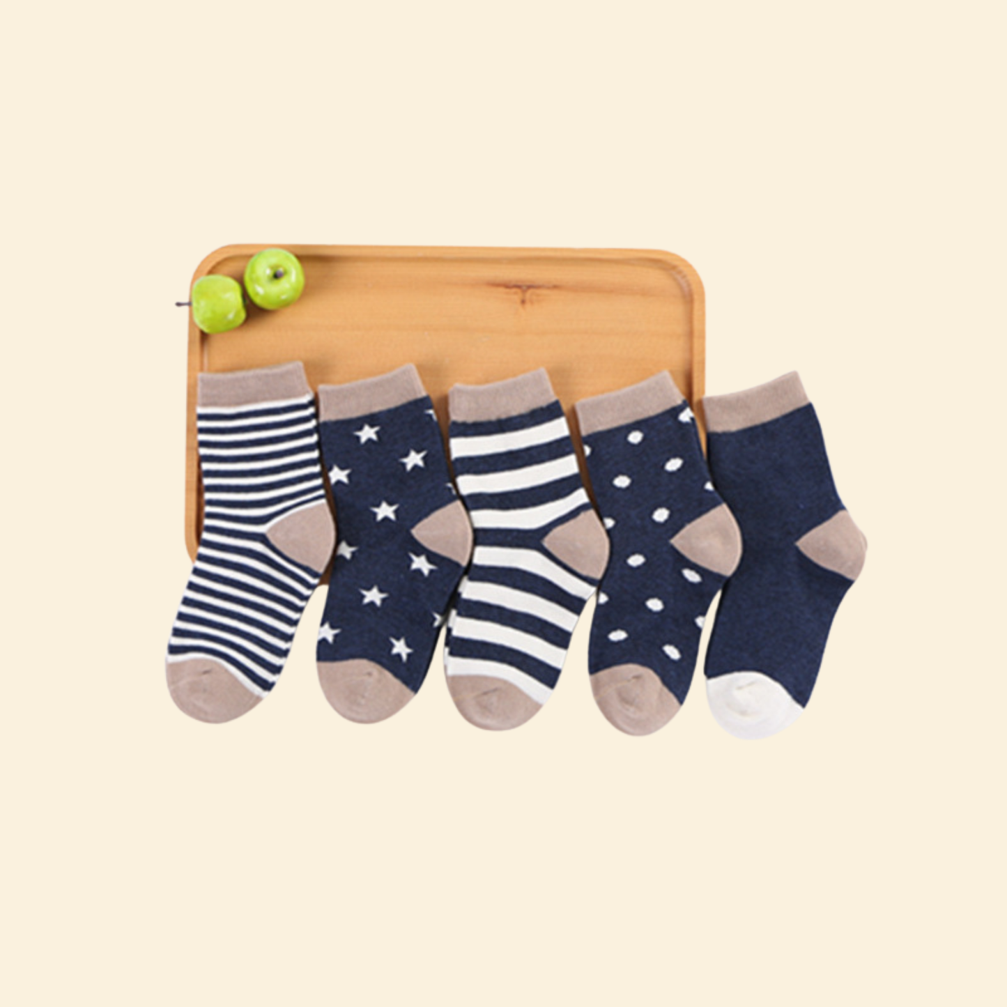 Baby Middle Leg Socks - 5 pairs
