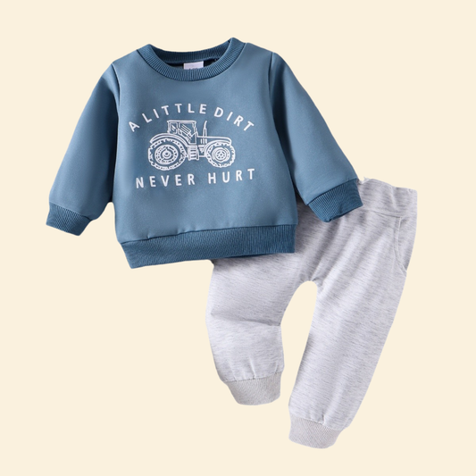 Baby Tractor Outfit Set