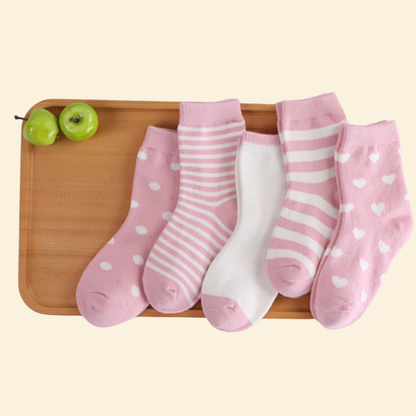 Baby Middle Leg Socks - 5 pairs