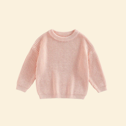 Baby Knitted Long Sleeve Cotton Pullover